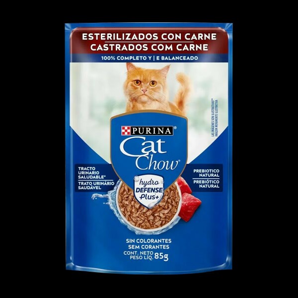 CAT CHOW Castrados Carne ao Molho 85gN1BR