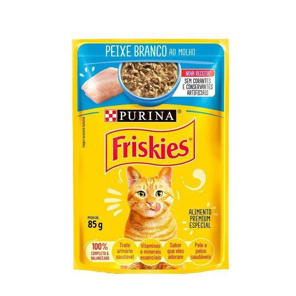 FRISKIES PeixeBranco aoMolho 85g N1BR