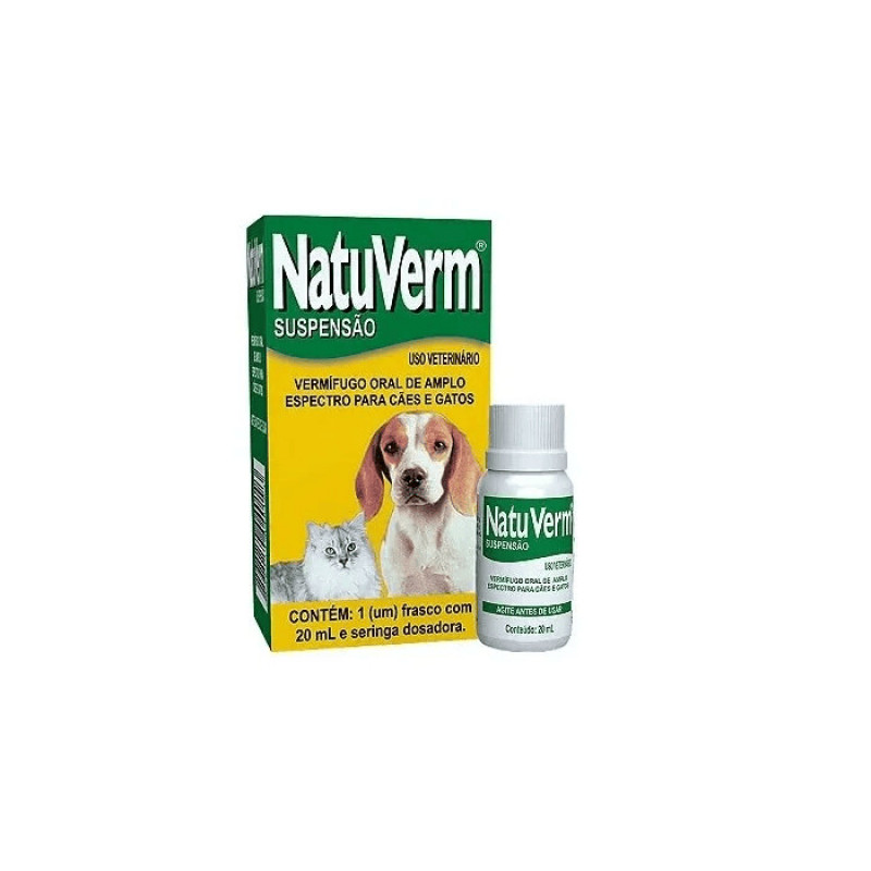 VERMIFUGO NATU VERM SUSPENSAO 20ML