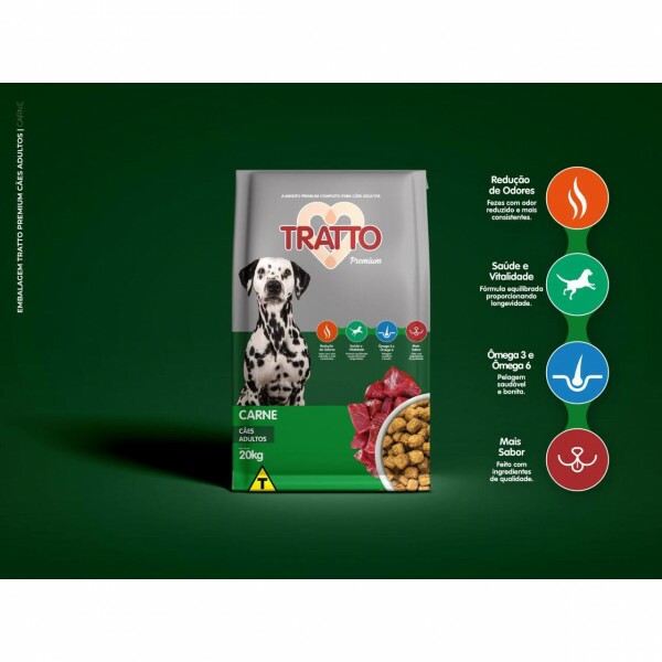 TRATTO PREMIUM CÃES ADULTOS CARNE 20KG