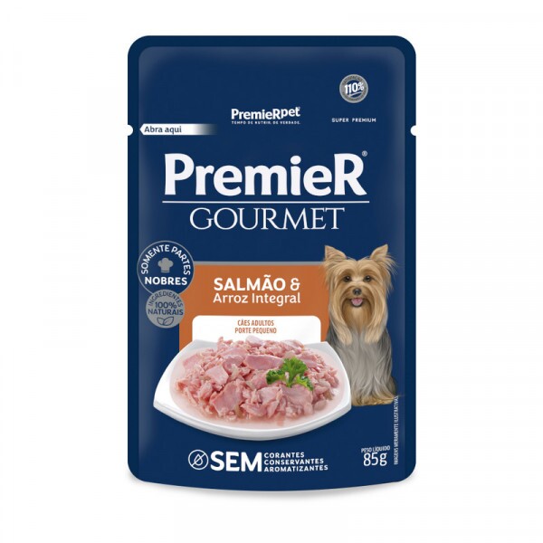 PREMIER SACHE GOURMET CAES AD PQ SALM 85G (20)