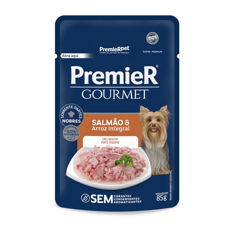 PREMIER SACHE GOURMET CAES AD PQ SALM 85G (20)