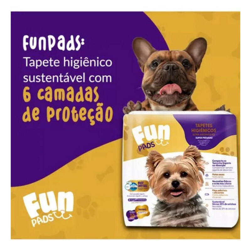 Fun Pads Tapete Higiênico 80 x 60 7 unidades