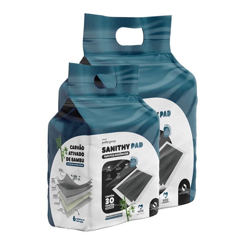 TAPETE HIG SANITHY PAD C/CARB 80X60 C/30 - UN