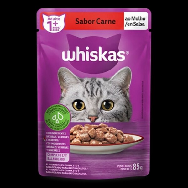 WHISKAS SACHE AD CARNE 85G