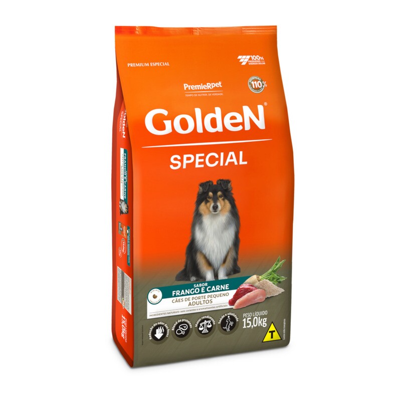 GOLDEN SPECIAL CAES ADULTOS PORTE PEQUENO FRAN&CARN 3 KG