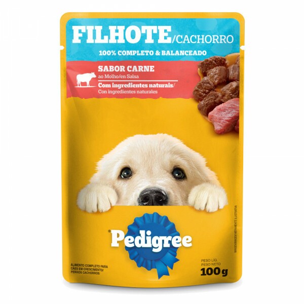 PEDIGREE SACHE FILHOTE CARNE MOLHO 100G