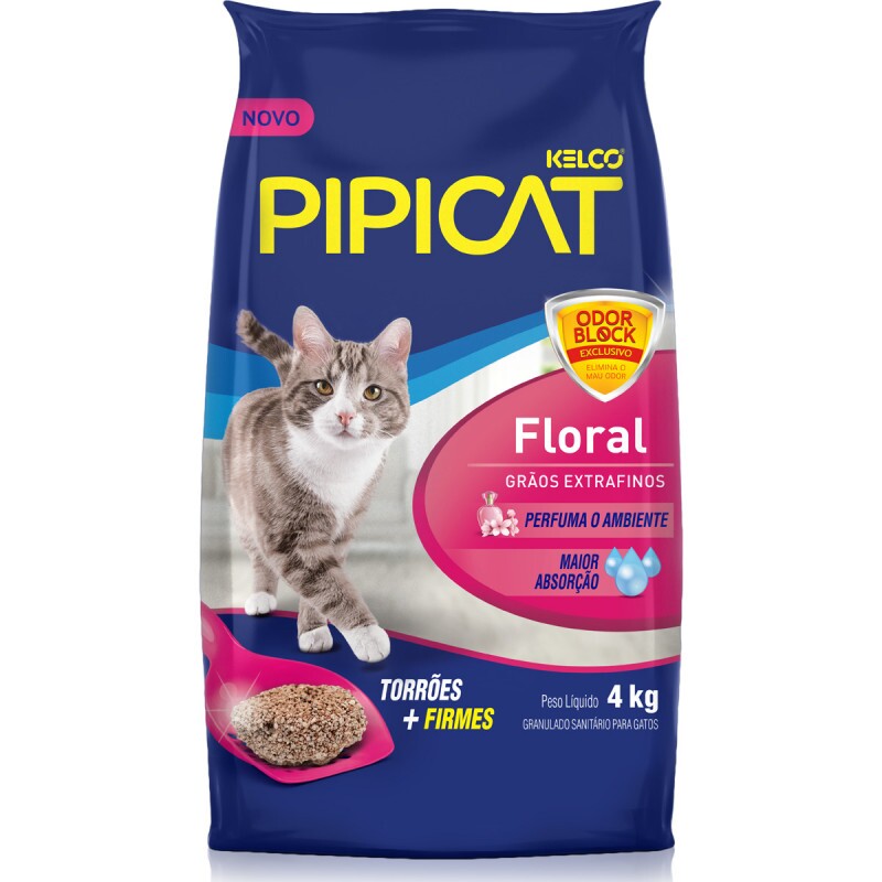 PIPICAT GRAN SAN FLORAL 4KG BENTONITA