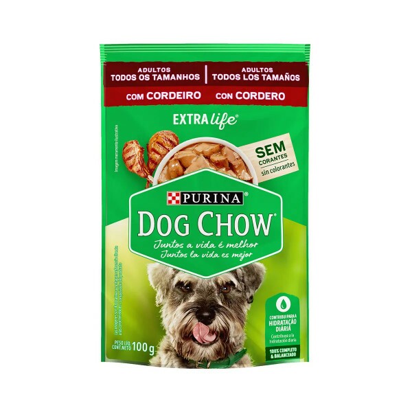 DOG CHOW Adlt TdTm Cordeiro 100g BR