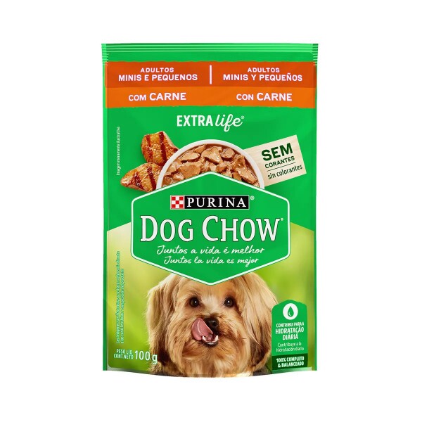 DOG CHOW Adlt Mini Peq Carne 100g BR