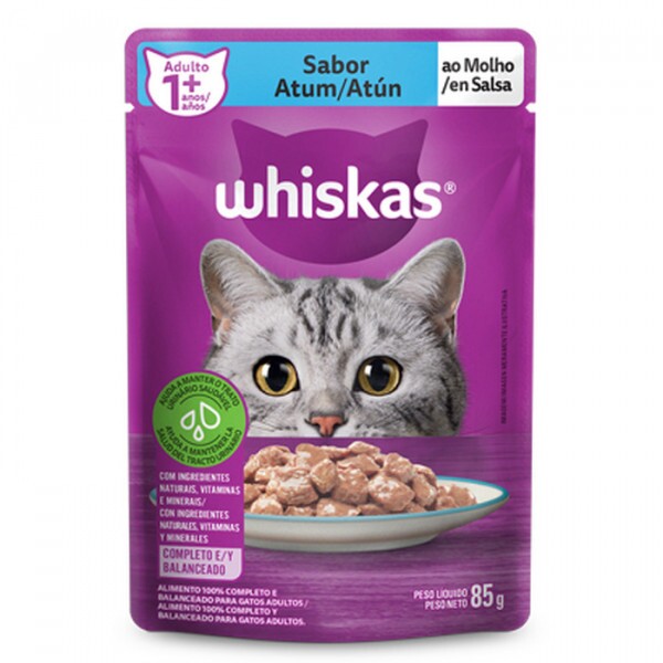 WHISKAS SACHE AD ATUM MOLHO 85G
