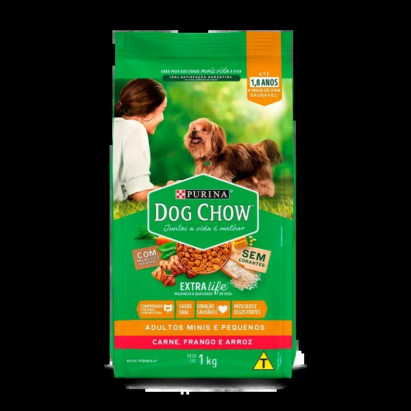 DOG CHOW XLfe Adlt Mn Peq Car Frg Arz 20kg