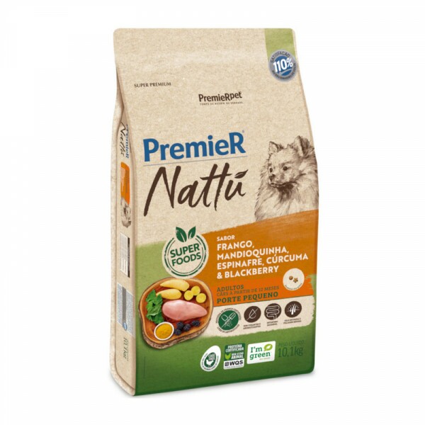 PREMIER NATTU CAES AD RACAS PEQ MAND 1KG