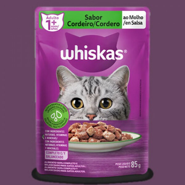 WHISKAS SACHE AD CORDEIRO 85G