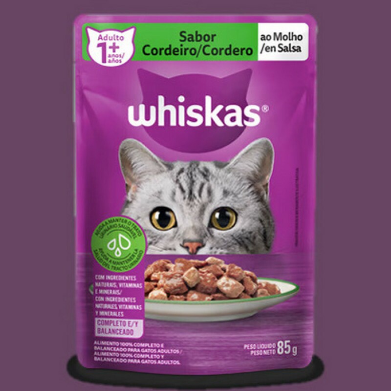 WHISKAS SACHE AD CORDEIRO 85G