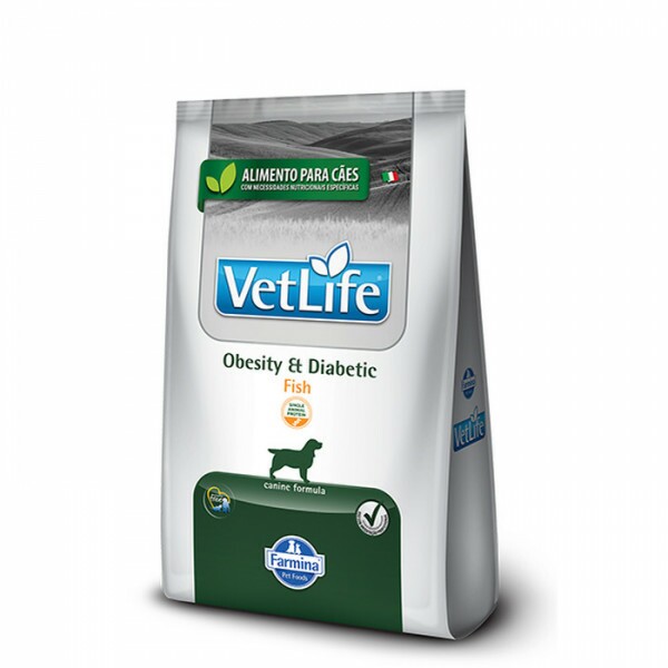 RAÇÃO VETLIFE NAT CANINE OBESITY E DIABETIC FISH 2KG