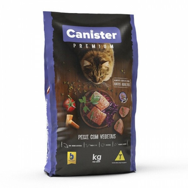 CANISTER GATO PEIXE COM VEGETAIS 25 KG