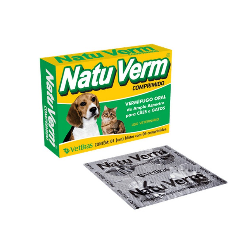 NATU VERM COMPRIMIDO