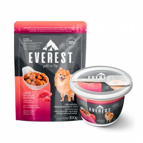 WETCO EVEREST CÃES ADULTOS CUBOS DE CARNE AO MOLHO RAÇAS PEQUENAS E MINI 100G