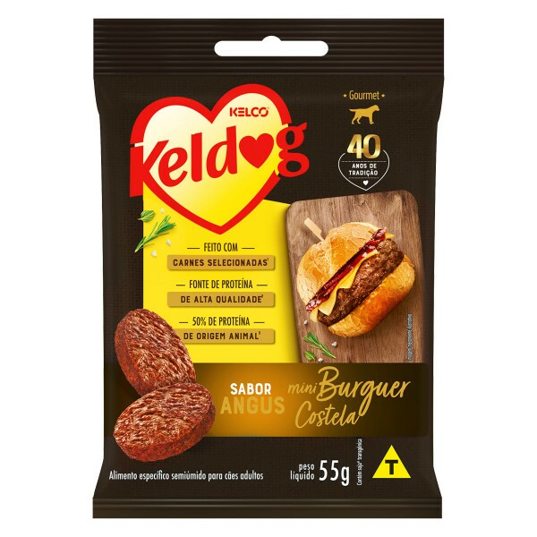 KELDOG MINI HAMBURGUER COSTELA ANGUS 55G