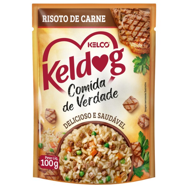 KELDOG ALIM UMIDO SACHÊ RISOTO CARNE 100G
