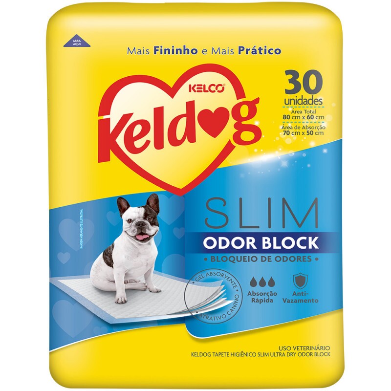 KELDOG TAPETE HIGIENICO SLIM ULTRA DRY ODOR BLOCK C/30