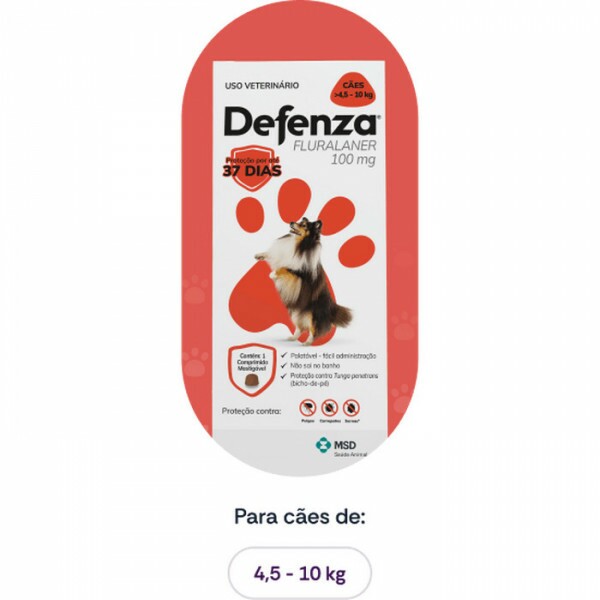 DEFENZA 100MG (4,5 A 10 KG) - UN
