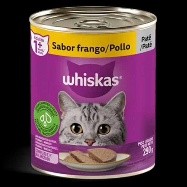 WHISKAS LATA FRANGO 290G
