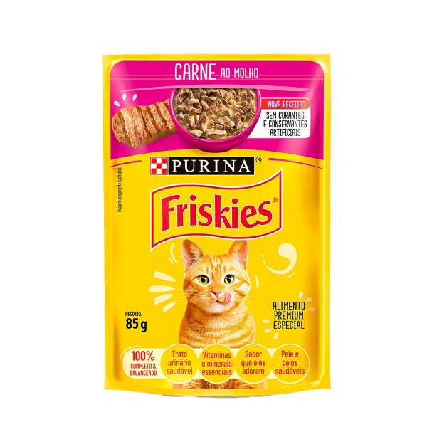 FRISKIES Carne ao Molho 85g N1 BR