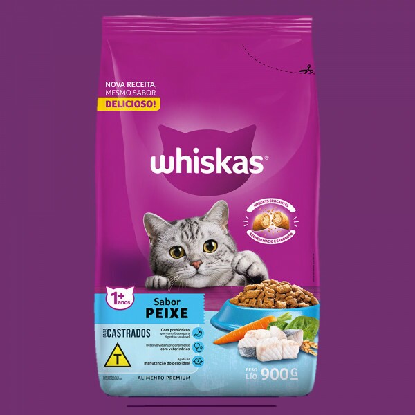 WHISKAS DRY GATO CAST PEIXE 10,1KG