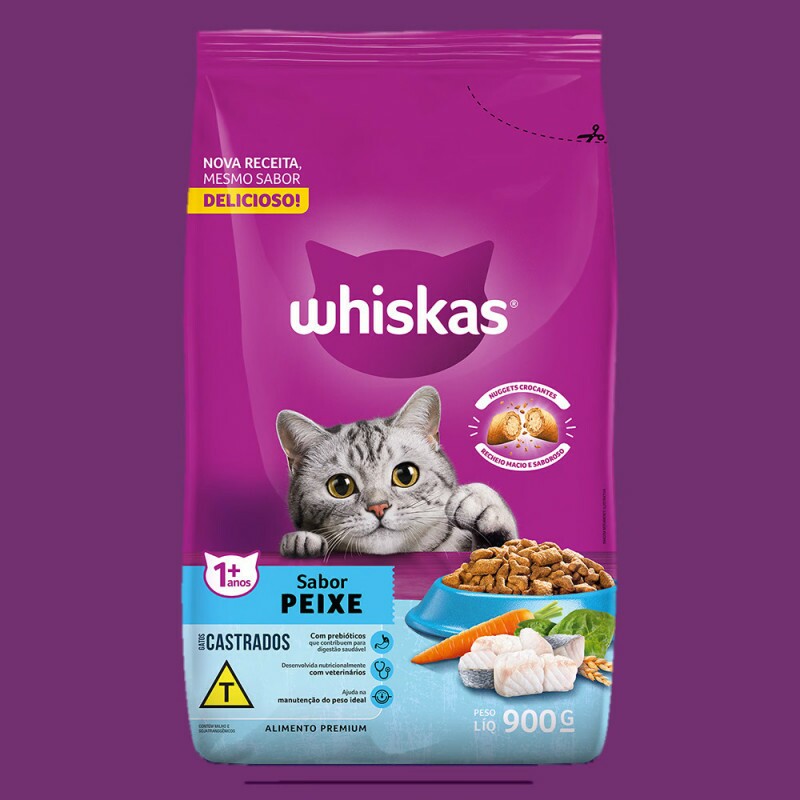 WHISKAS DRY GATO CAST PEIXE 10,1KG