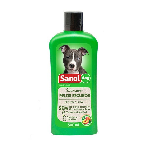 Shampoo Sanol Dog Pelos Escuros 500ml