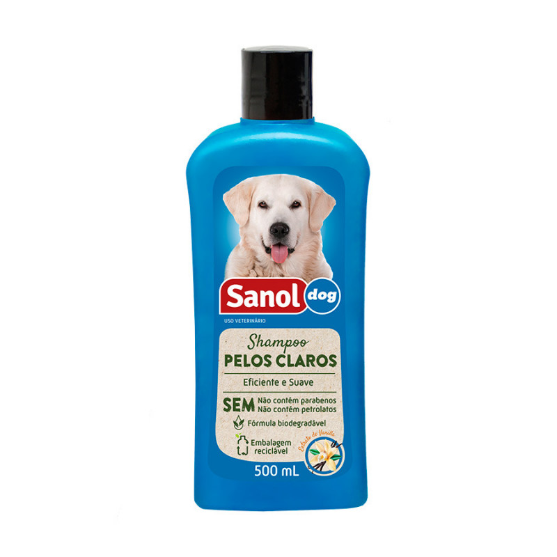 Shampoo Sanol Dog Pelos Claros 500ml