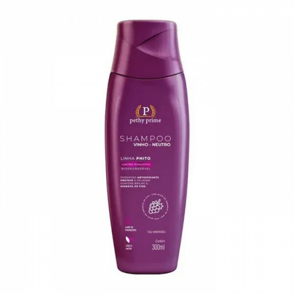 Shampoo para cães e gatos Neutro Vinho 300 ml
