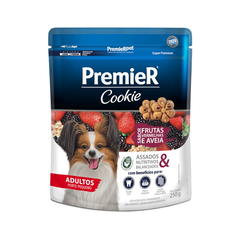 PREMIER COOKIE CÃES ADULTOS PP FRUTAS VERMELHAS 50 G