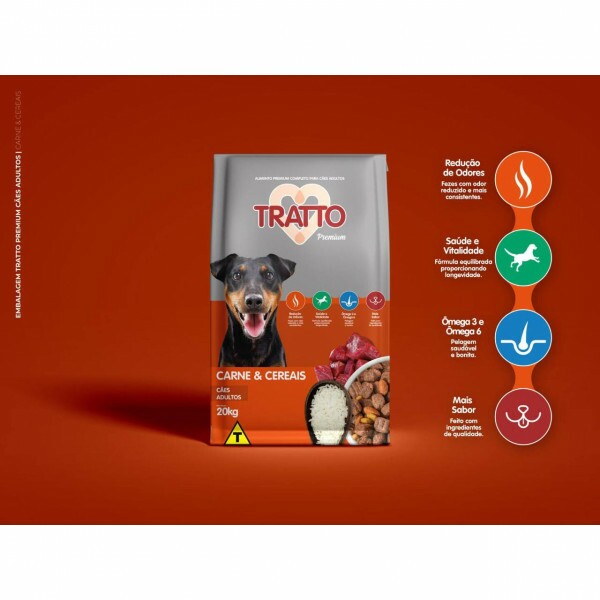 TRATTO PREMIUM CÃES ADULTOS CARNES E CEREAIS 1 KG