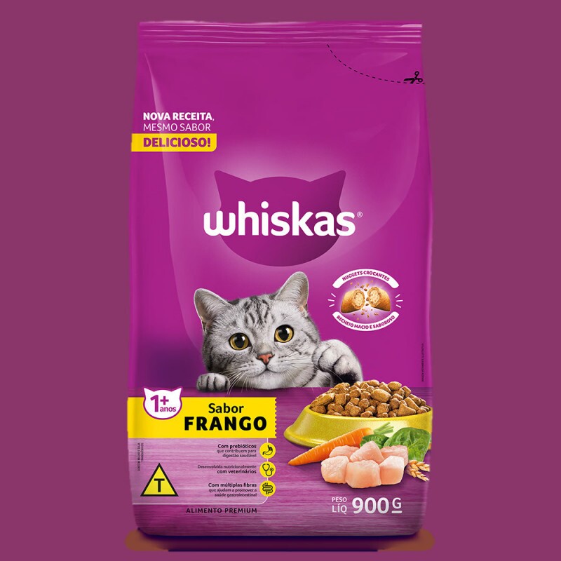 WHISKAS GATOS FRANGO 1KG